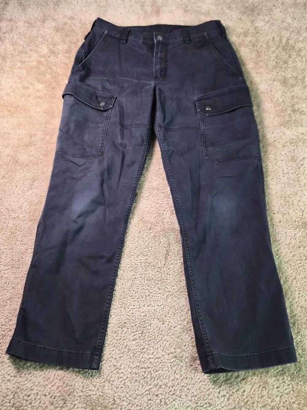 Duluth Trading 40 Grit Cargo Pants Men's Size 32x30 Blue Workwear Stretch F981